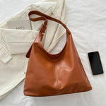 Trendy hobo veske – stor kapasitet skulderveske i PU