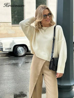 Strikket Genser Dame - Oversized Varm Pullover 2025