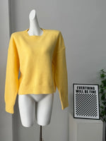 Strikket Genser Dame - Oversized Varm Pullover 2025 Yellow