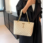 Stor Håndveske Dame - PU Lær Skulderveske med Tilbehør