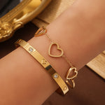 3-pack gullfarget armbånd dame – Firekløver & trendy design