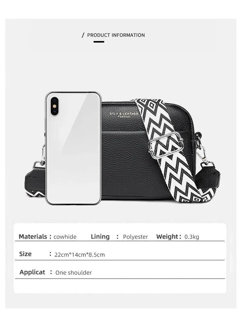 Crossbody Veske Dame Ekte Skinn