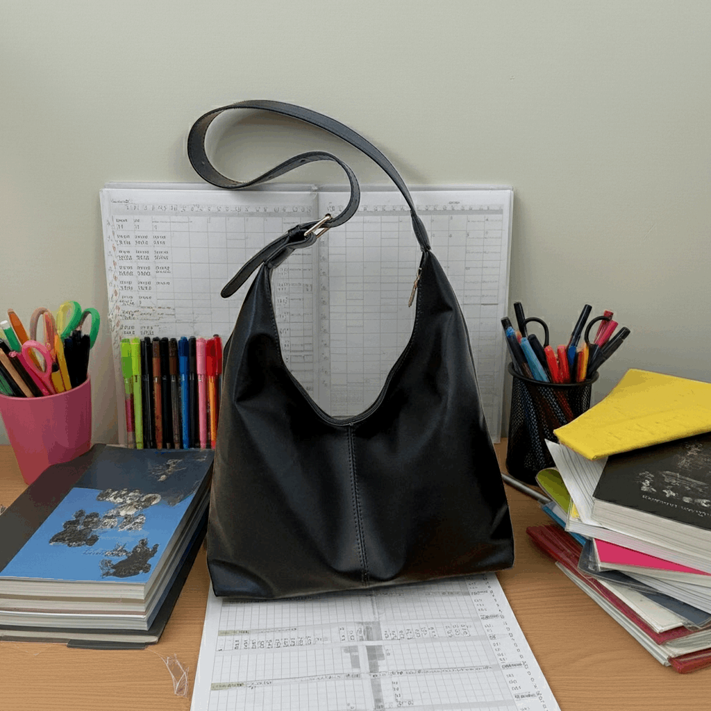 Trendy hobo veske – stor kapasitet skulderveske i PU