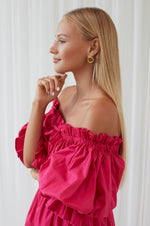 Vacay Off Shoulder Cotton Mini Dress - Trendyglobal 