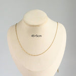 18K Gullbelagt Halskjede med Lite Anheng - Vakuumbelegg