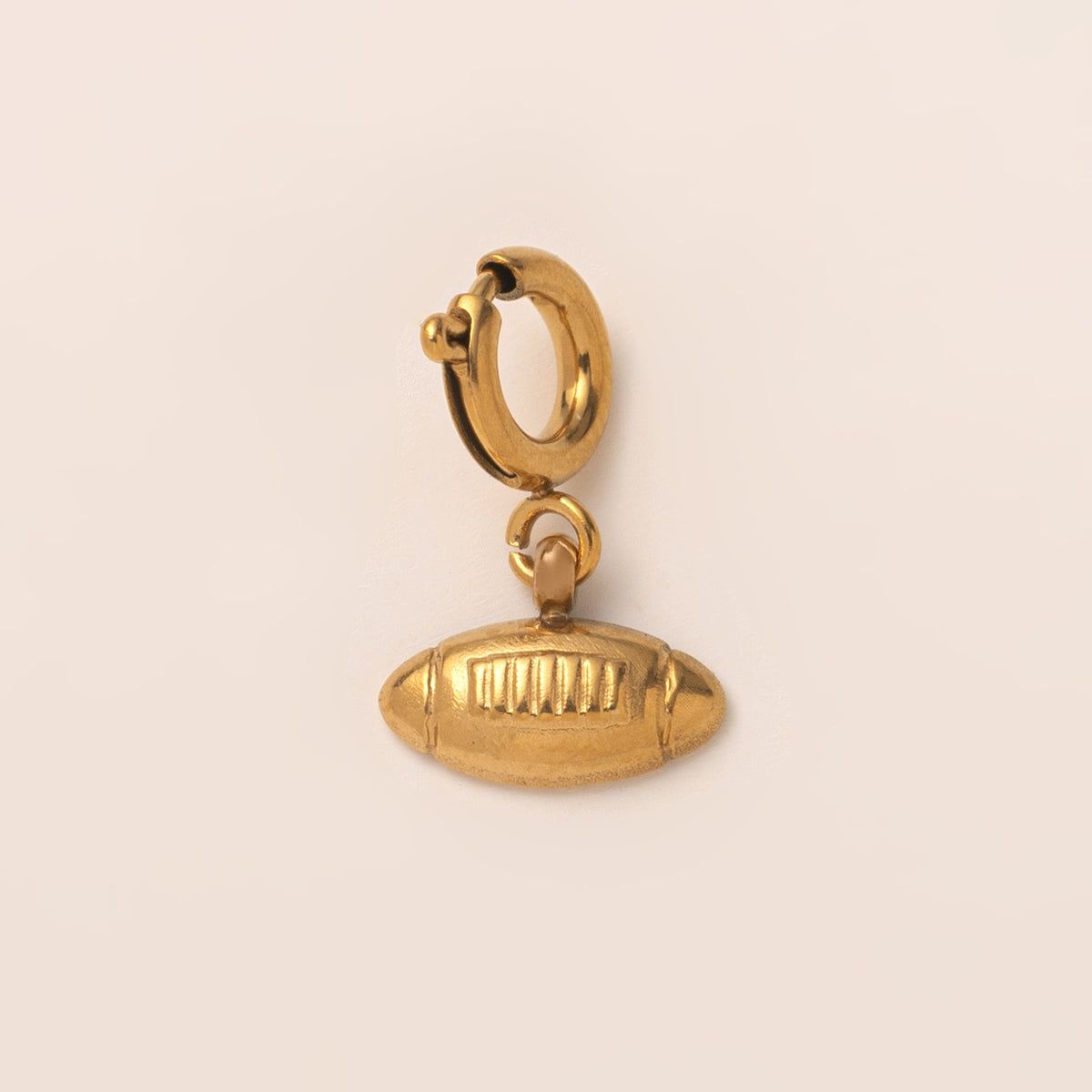 18K Gull Halskjede med Zirkonia Anheng - Elegant Smykke Baseball Pendant