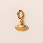 18K Gull Halskjede med Zirkonia Anheng - Elegant Smykke Baseball Pendant