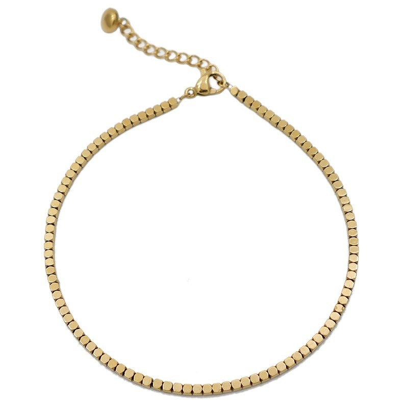 Ankelsmykke Dame 18K gullbelagt - Lett Luksus Gull og Sølv Design