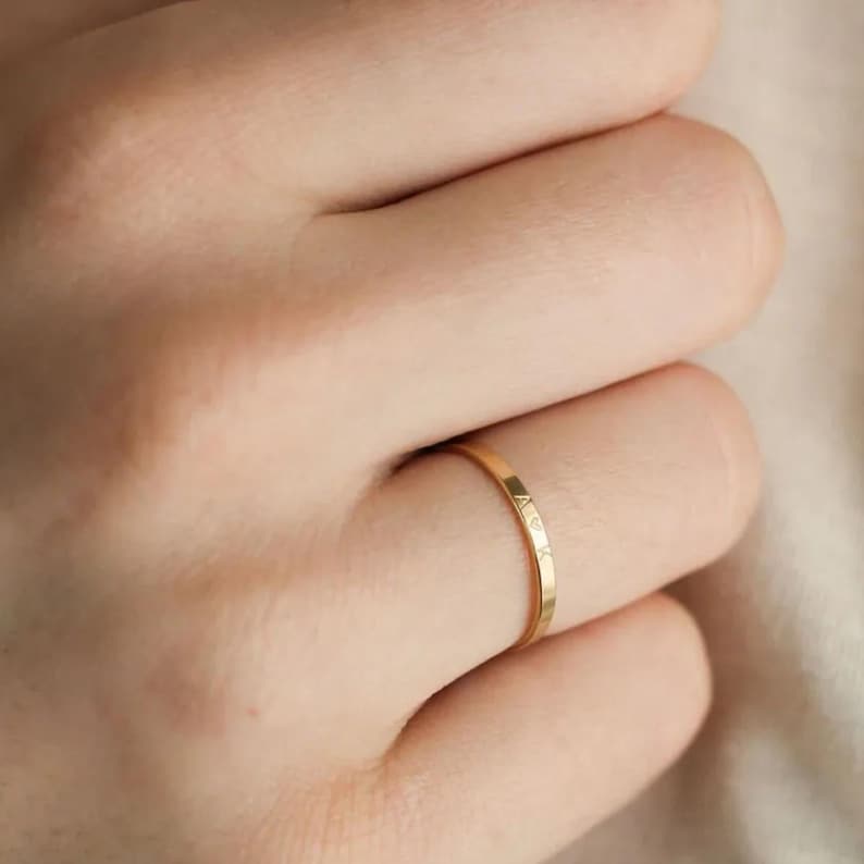 Personalisert Navnering Dame S925 Sølv - Tilpasset Gravering Håndlaget