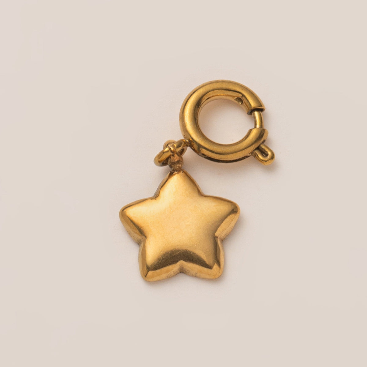 18K Gull Halskjede med Zirkonia Anheng - Elegant Smykke Five-pointed Star Pendant