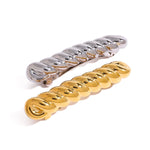 Hårsmykke Dame 18K Gullbelagt - Lang Stripe Taumønster Design Unik Høyverdig