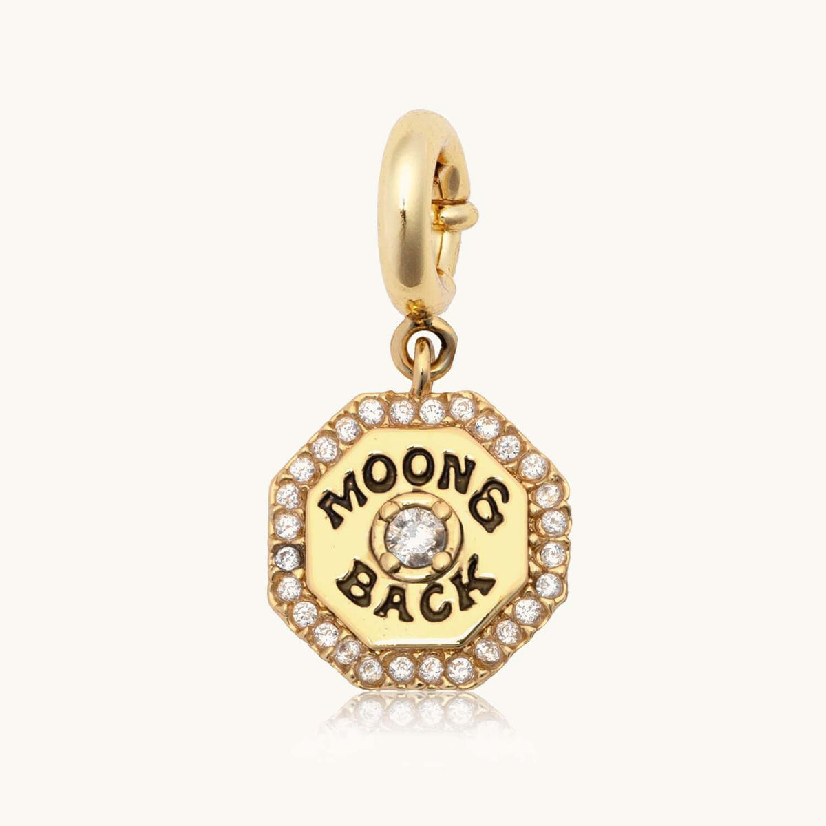 18K Gull Halskjede med Zirkonia Anheng - Elegant Smykke Sparkling Crystal Pendant