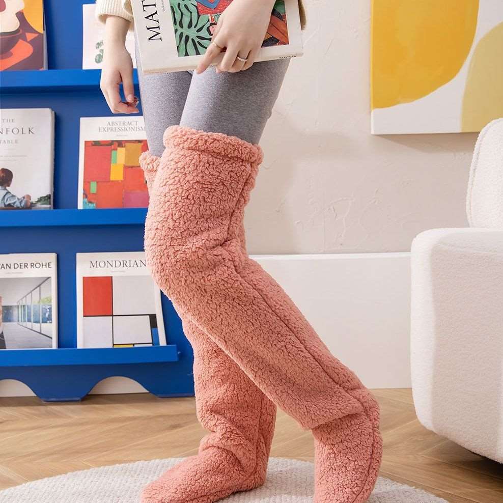 Ladies Socks Knee High Fuzzy Socks Knee Socks: Over Knee High