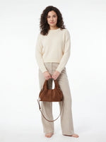 Crossbody-veske dame – Retro skulderveske med magnetlås | Bucket-design