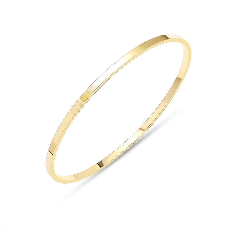 Armbånd Dame 18K Gullbelagt - Enkel Ring Design Moteriktig