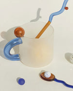 Candy Mug - Handblown Whimsical Dopamine Coffee Tea Cup