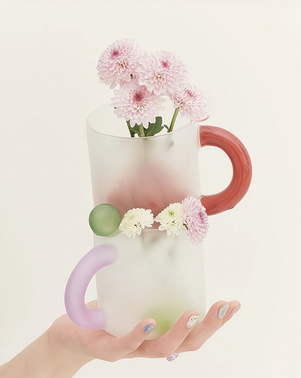 Candy Mug - Handblown Whimsical Dopamine Coffee Tea Cup