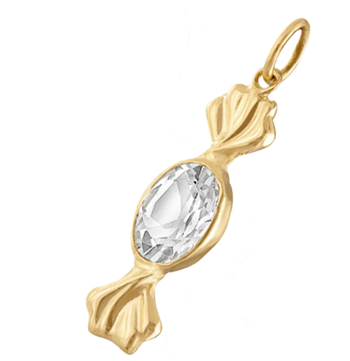 18K Gullbelagt Halskjede med Vakuumbelegg - Minimalistisk Anheng Candy pendant