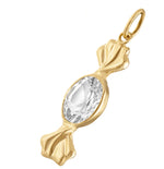 18K Gullbelagt Halskjede med Vakuumbelegg - Minimalistisk Anheng Candy pendant