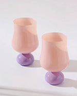 Creamy Colored Tulip Whisky Glasses Set ( $19.9 each ) - Trendyglobal 