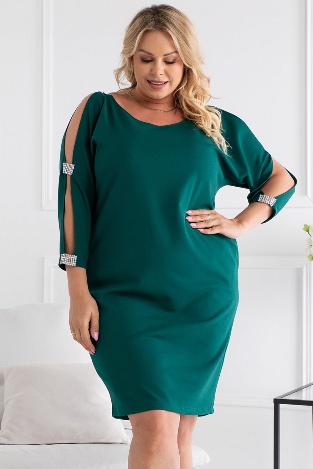 Plus size dress model 191385 Karko - Trendyglobal 