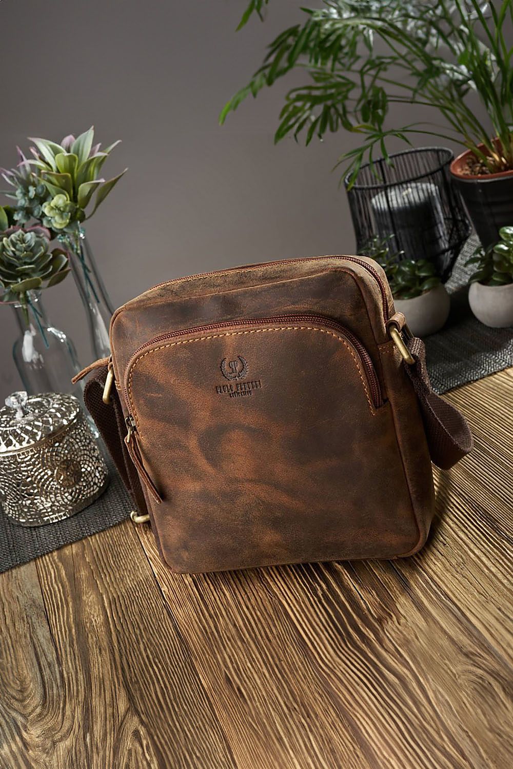 Natural leather bag model 191536 Galanter - Trendyglobal 