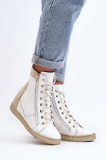 Wedge heel sneakers model 192302 Step in style - Trendyglobal 