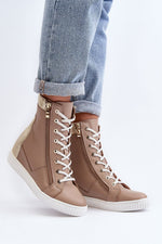 Wedge heel sneakers model 192302 Step in style - Trendyglobal 