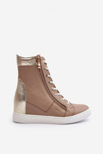 Wedge heel sneakers model 192302 Step in style - Trendyglobal 