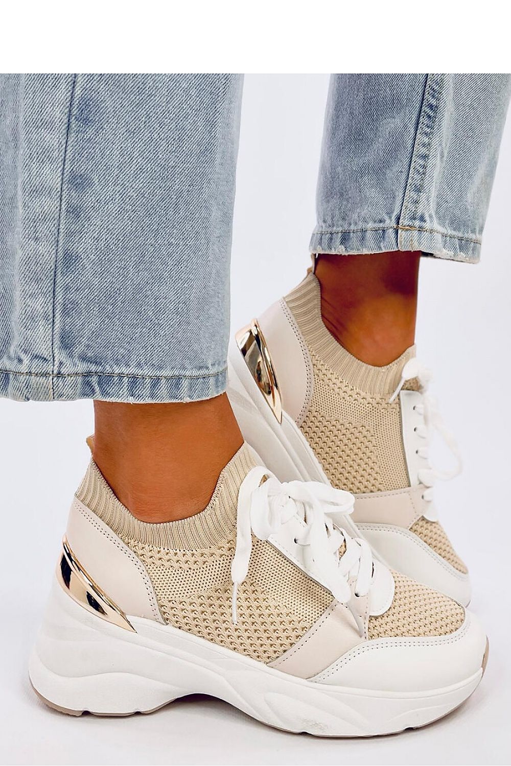 Wedge heel sneakers model 192612 Inello - Trendyglobal 