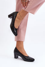 Block heel pumps model 192919 Step in style - Trendyglobal 