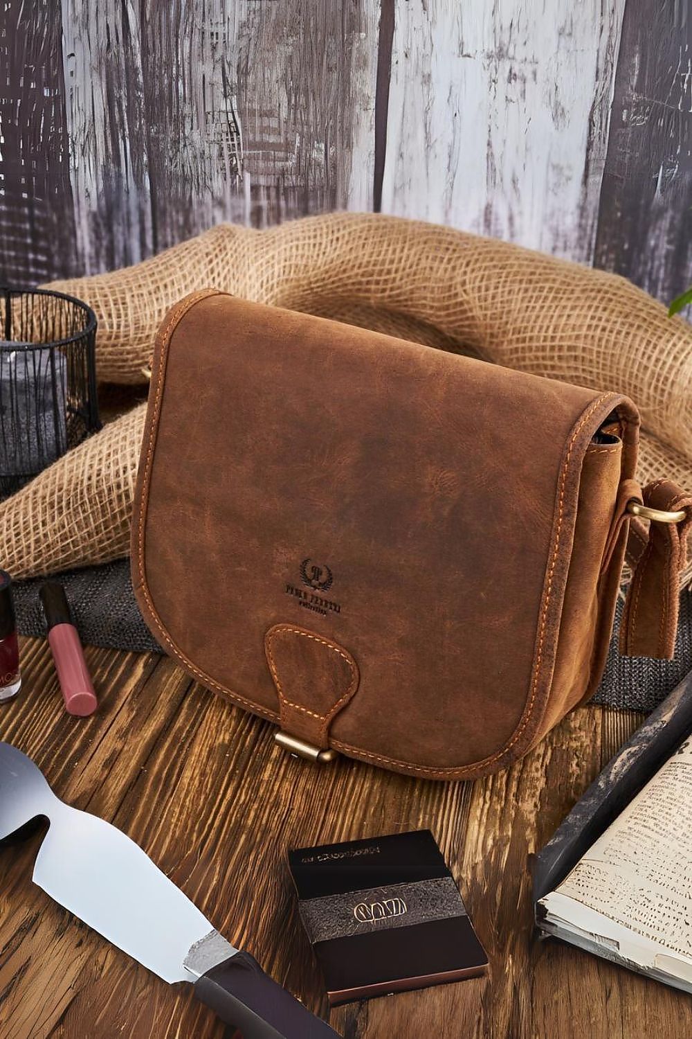 Natural leather bag model 193252 Galanter - Trendyglobal 