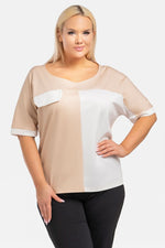 Plus size blouse model 193908 Karko - Trendyglobal 