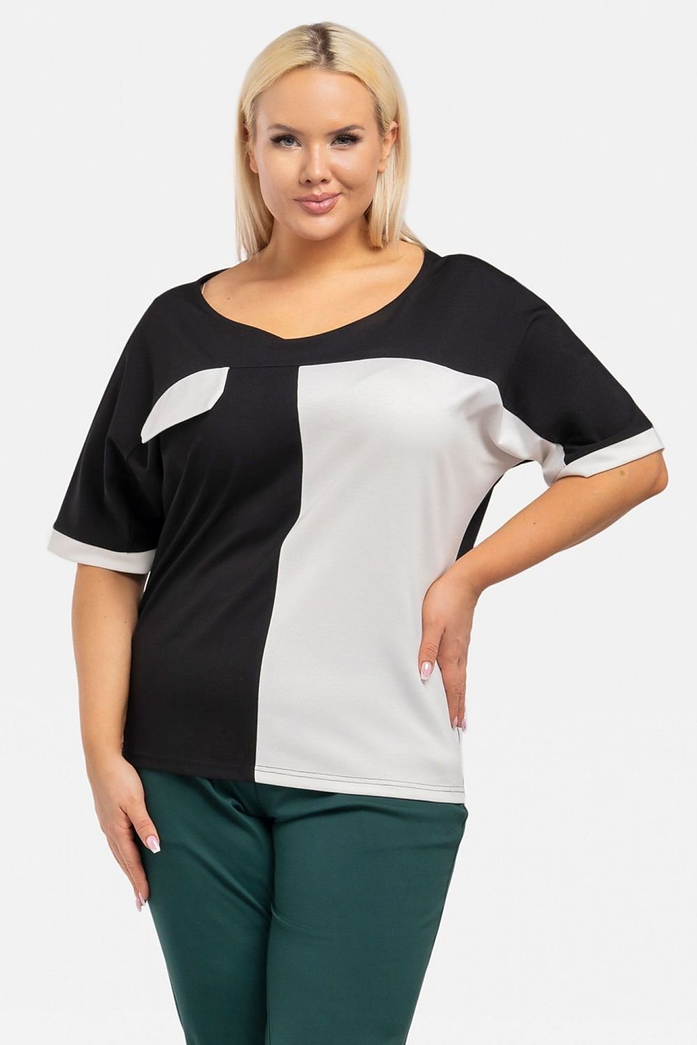 Plus size blouse model 193908 Karko - Trendyglobal 