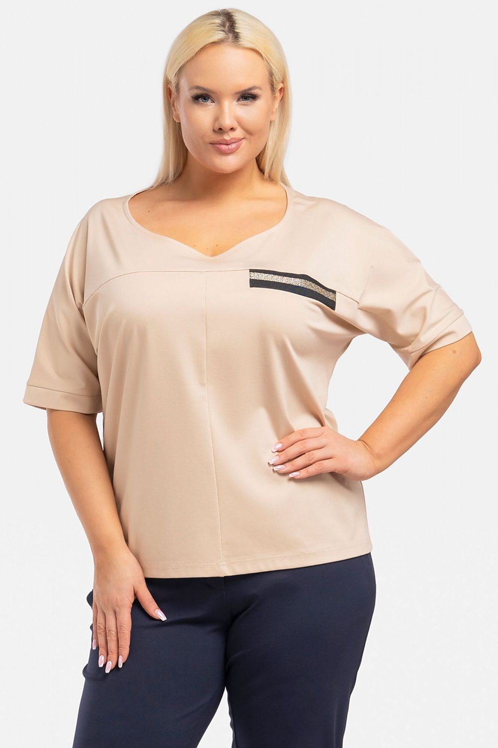 Plus size blouse model 193911 Karko - Trendyglobal 