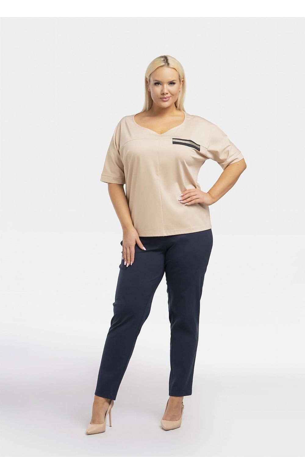 Plus size blouse model 193911 Karko - Trendyglobal 