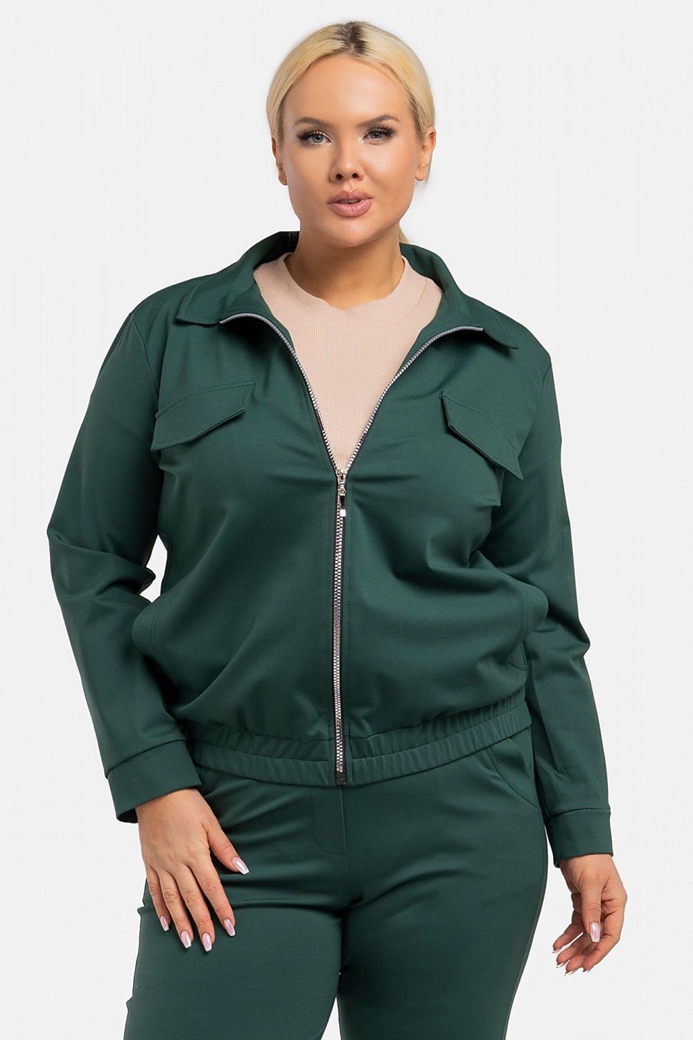 Plus size sweatshirt model 193913 Karko - Trendyglobal 