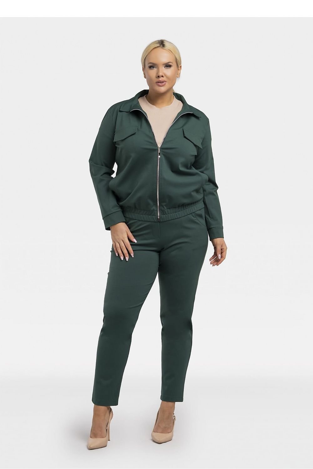 Plus size sweatshirt model 193913 Karko - Trendyglobal 