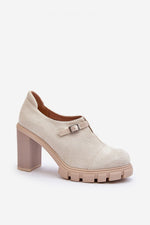 Heeled low shoes model 194702 Step in style - Trendyglobal 