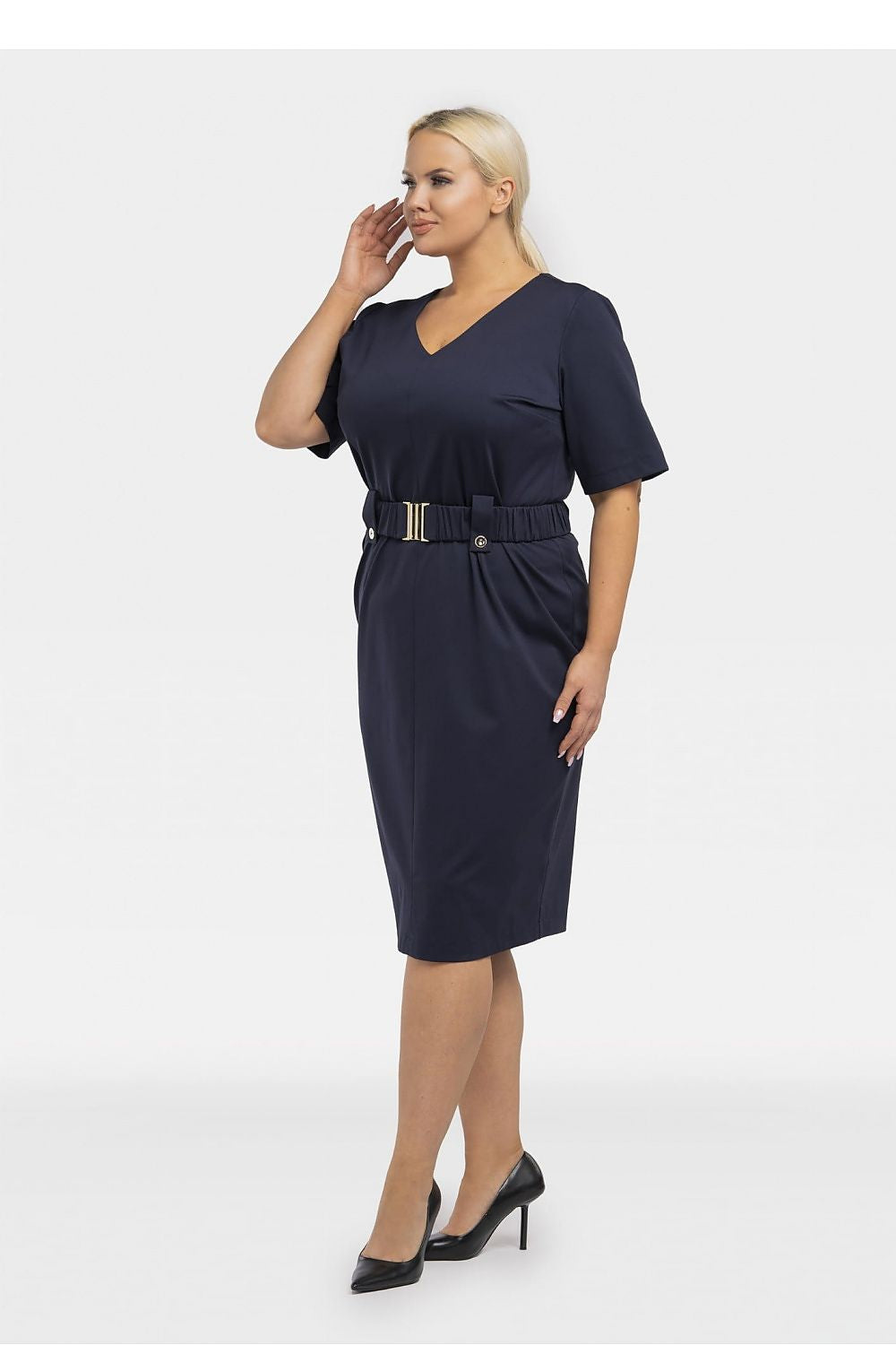 Plus size dress model 195025 Karko - Trendyglobal 