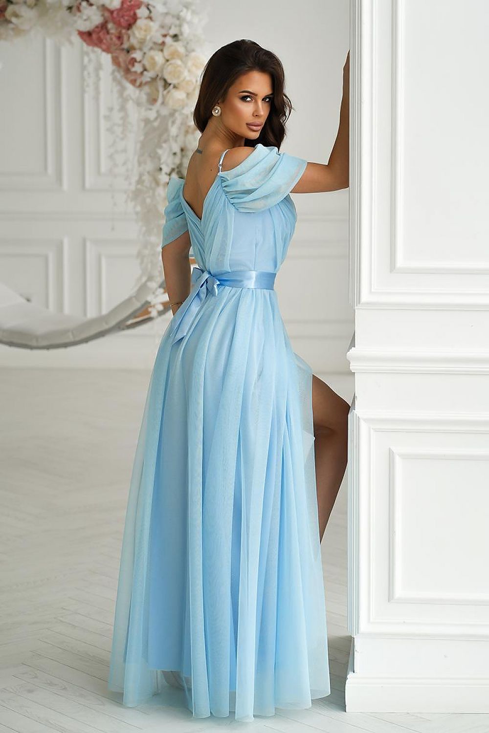 Long dress model 200240 Bicotone