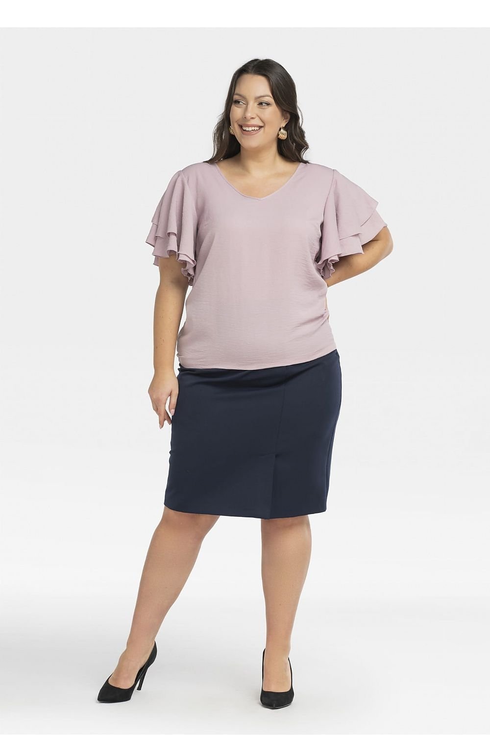 Plus size blouse model 198327 Karko - Trendyglobal 