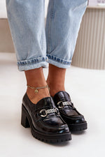 Heeled low shoes model 199811 Step in style - black / 36