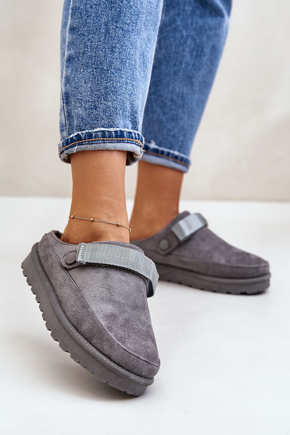 Slippers model 200119 Step in style - grey / 36