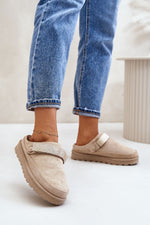 Slippers model 200119 Step in style - beige / 36