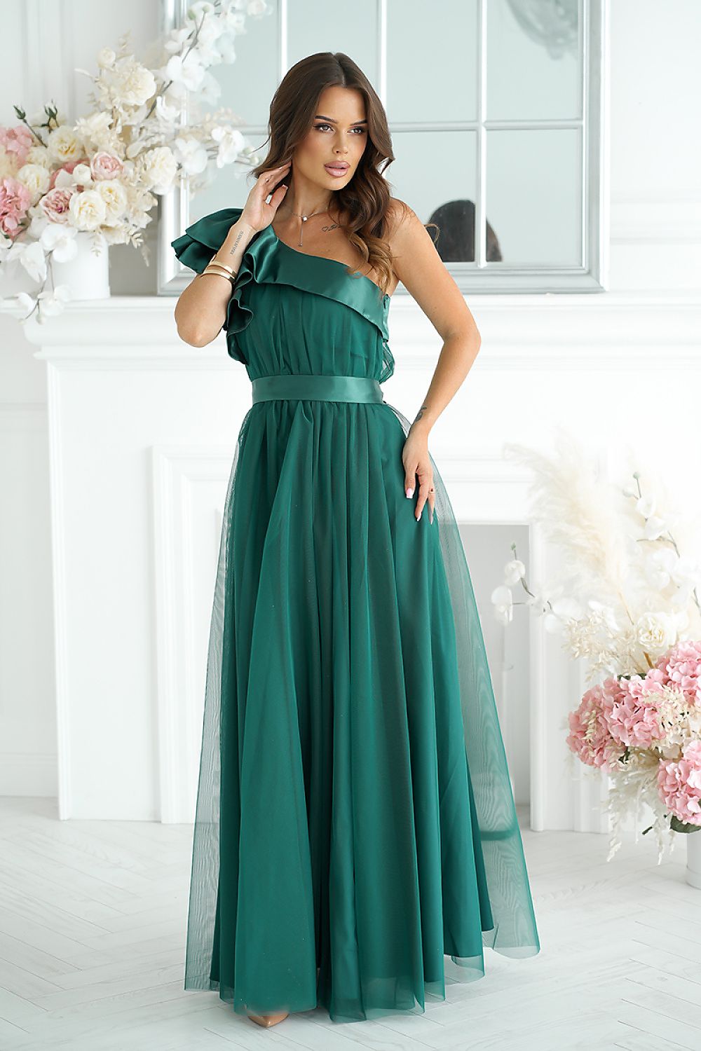 Long dress model 200247 Bicotone