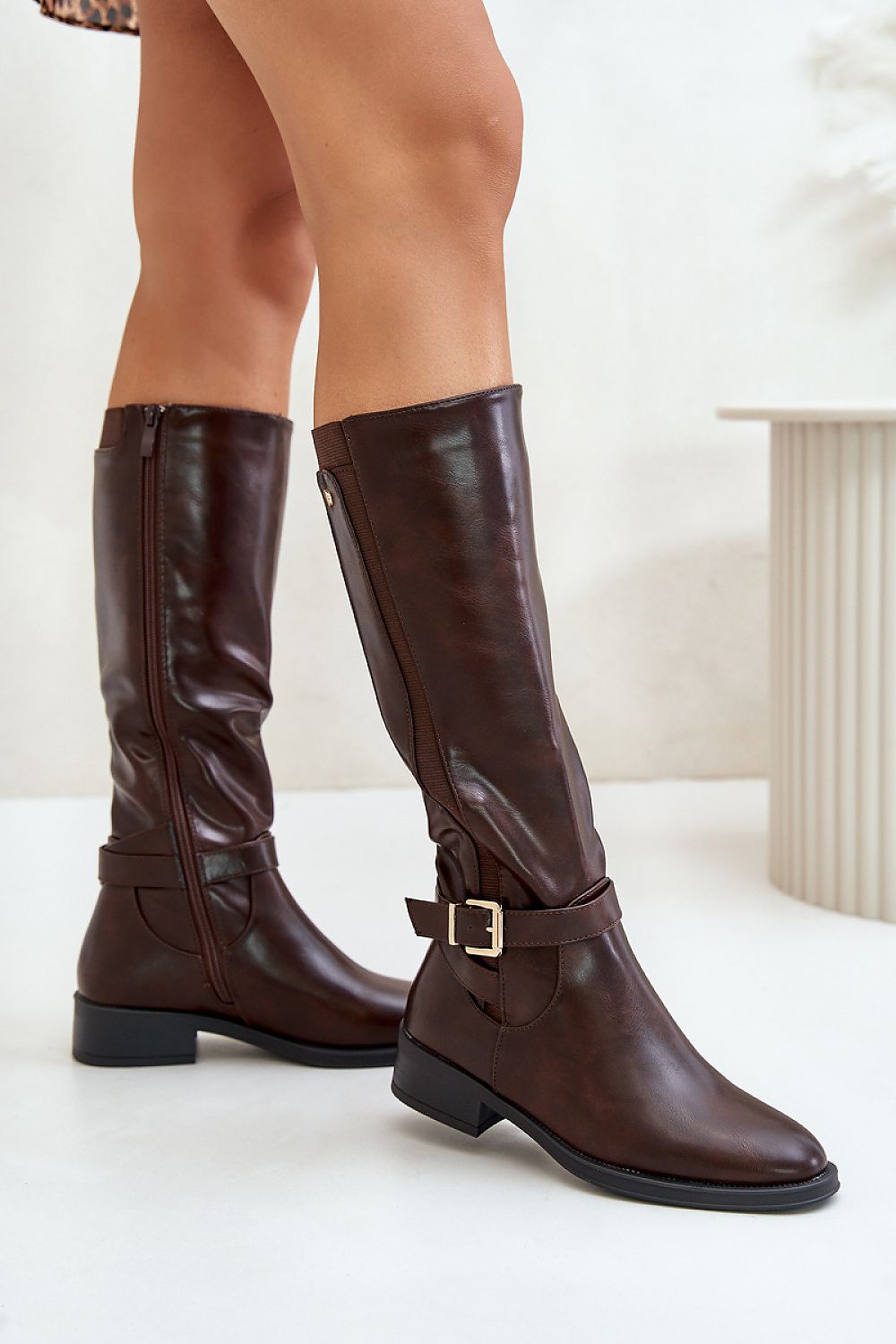 Thigh-Hight Boots model 200249 Step in style - brown / 36