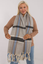 Shawl model 200289 AT - grey / one-size-fits-all