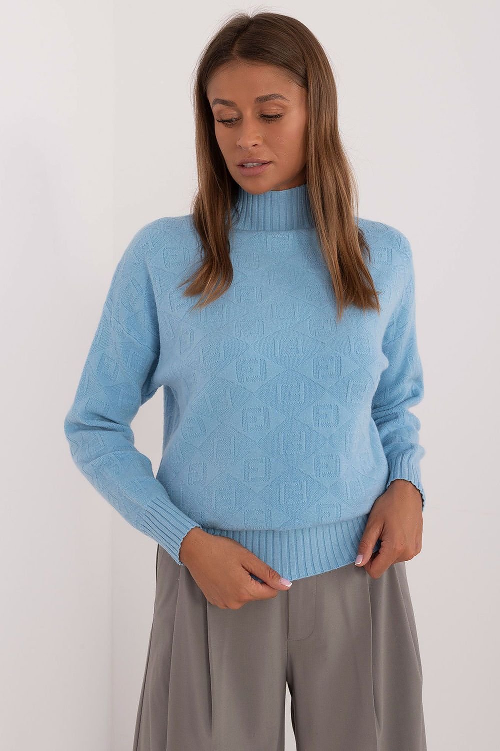 Jumper model 200333 AT - blue / one-size-fits-all