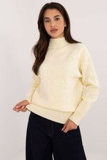 Jumper model 200333 AT - yellow / one-size-fits-all